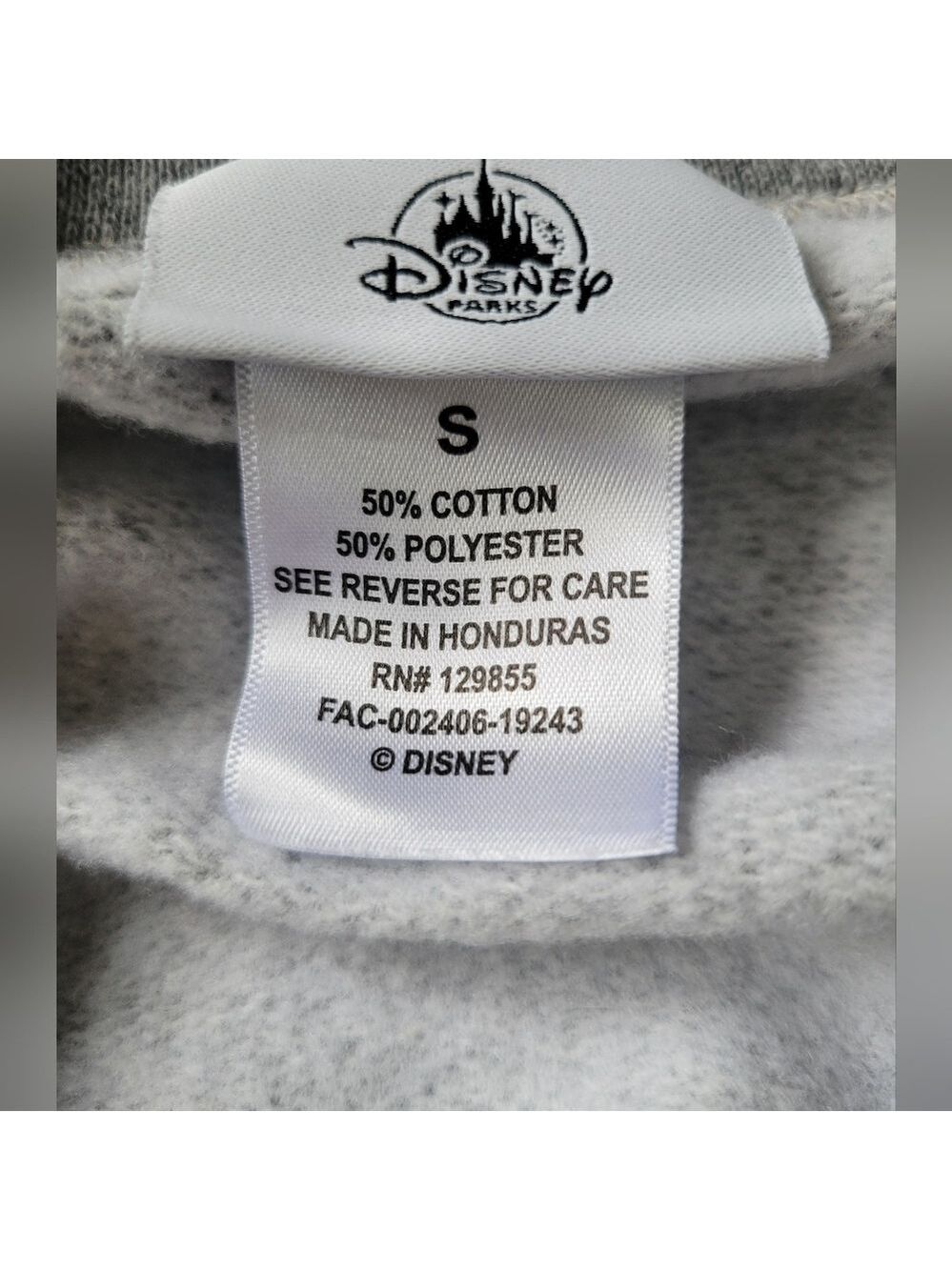 Mickey Mouse Disneyworld Sweater Grey Small - Picture 4 of 4
